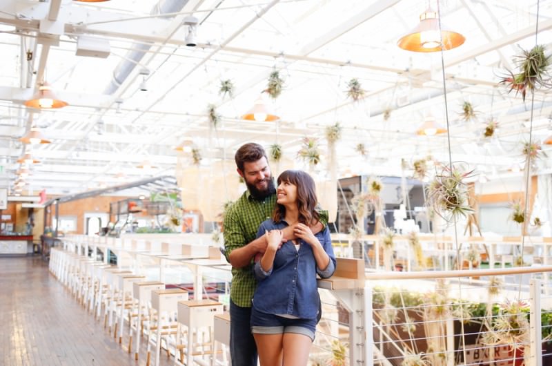Image for Candice and Scott’s Hip Anaheim Packing House Engagement Shoot