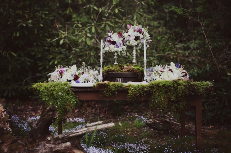 Image for Glamorous Blue Ridge Mountain Woodland Wedding Inspiration
