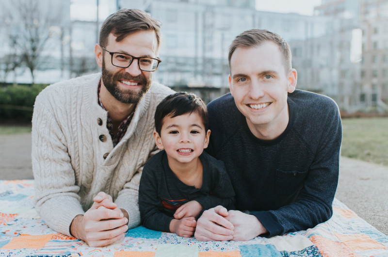 Image for Adam and Brad’s Affectionate Family Engagement Session in the Park
