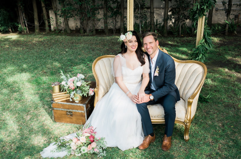 Image for Purple and Gold Bohemian Vintage Wedding Inspiration