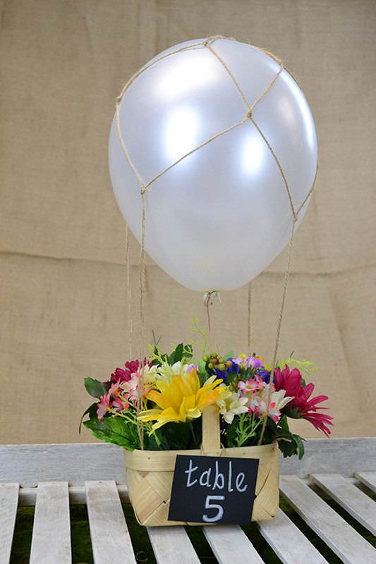 Diy Hot Air Balloon Centerpiece Love Inc Maglove Inc Mag