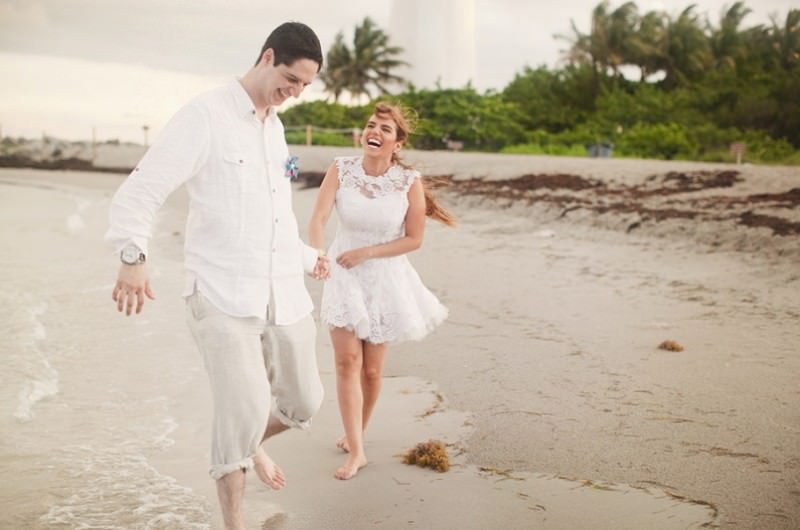 Image for Paola and Alejandro’s Relaxed Lighthouse Beach Elopement