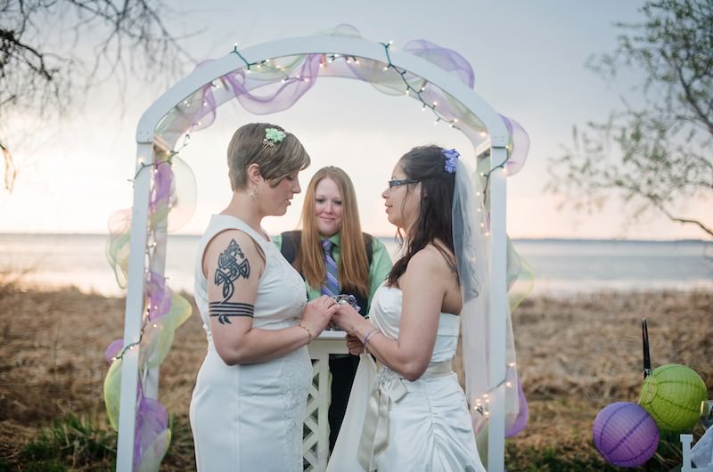 Image for Nelli and Lina’s Romantic Lakeside Ceremony