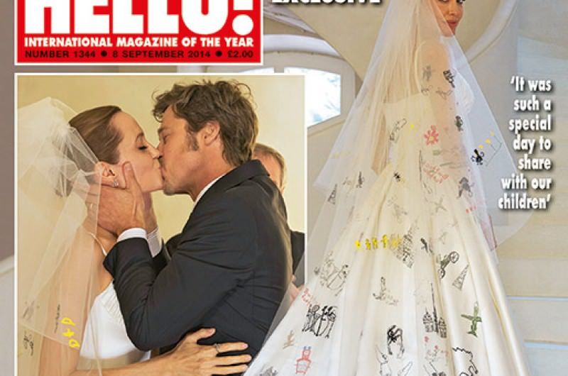 Image for 4 Creative Ways to Incorporate Kids’ Artwork Into the Wedding Day (Inspired by Angelina Jolie’s Wedding Dress)