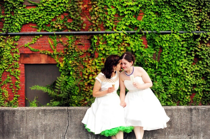 Image for Kaitlin and Taryn’s Music-Themed Wedding
