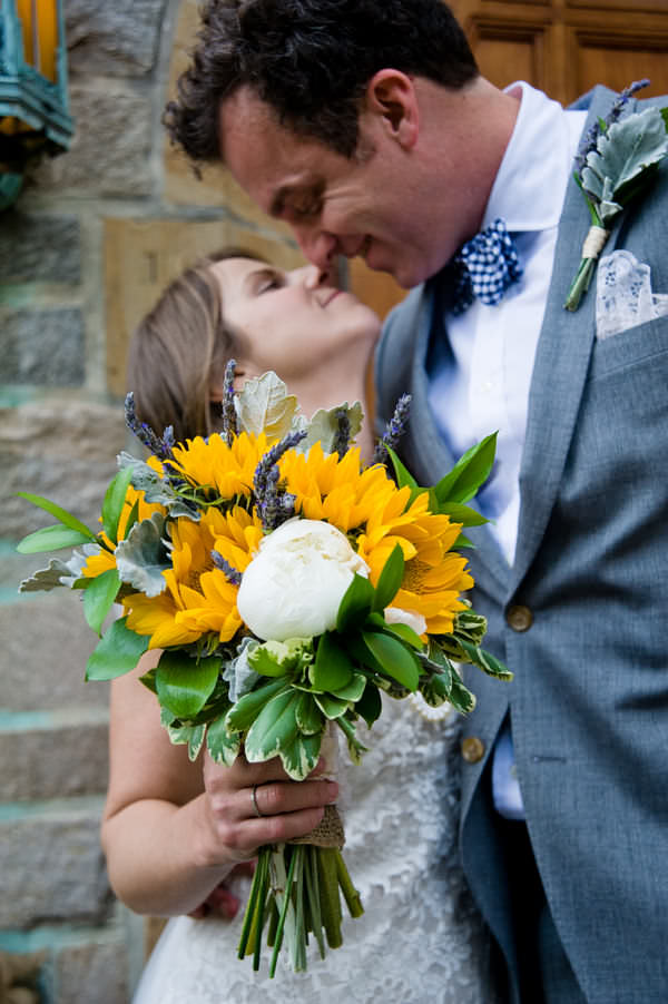 southern-wedding-style-gingham-bow-tie