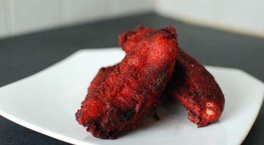 red velvet chicken fingers