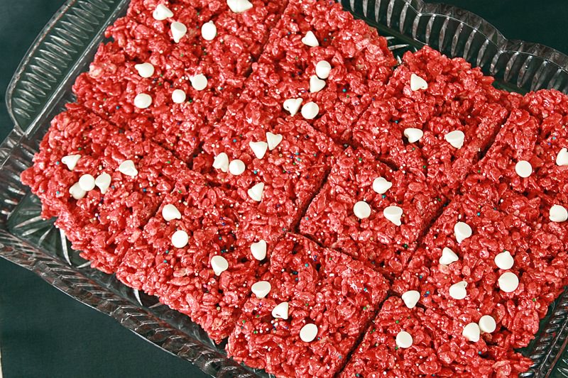 red velvet rice krispies