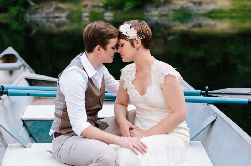 Image for Katie and Nina’s Roaring Twenties Lakeside Wedding