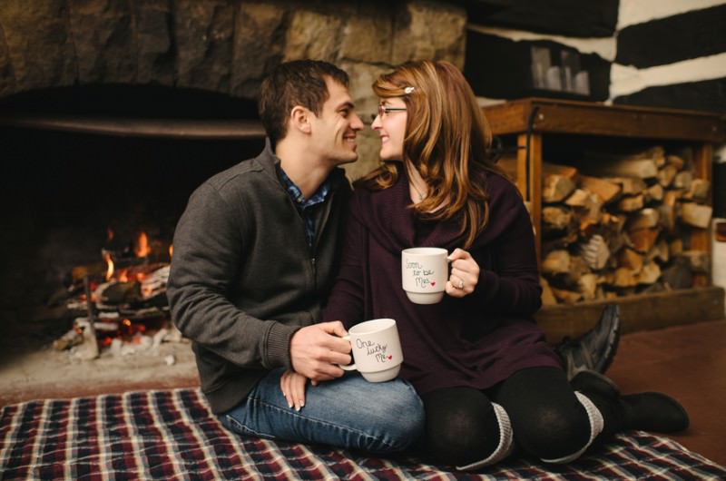 Image for Phil and Miranda’s Cozy Log Cabin Engagement Shoot