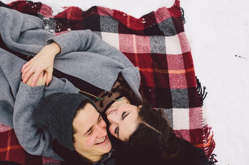 Image for Rachel and Jordan’s Winter Woodland Engagement Shoot