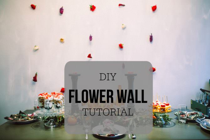 Simple and Chic DIY Flower Wall Tutorial