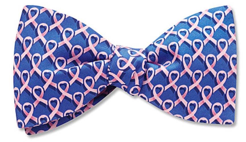 pink ribbon bowtie