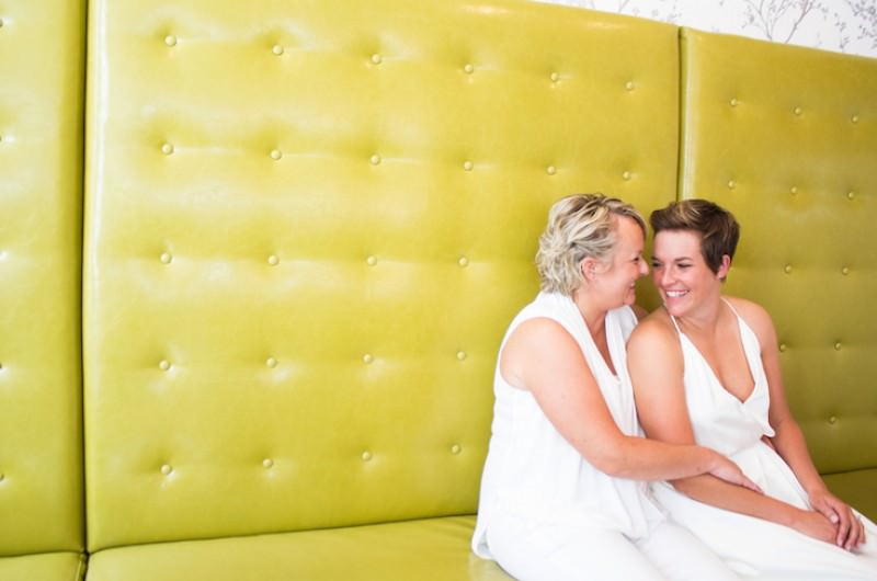 Image for Sara and Stephanie’s Urban Kentucky Distillery Wedding