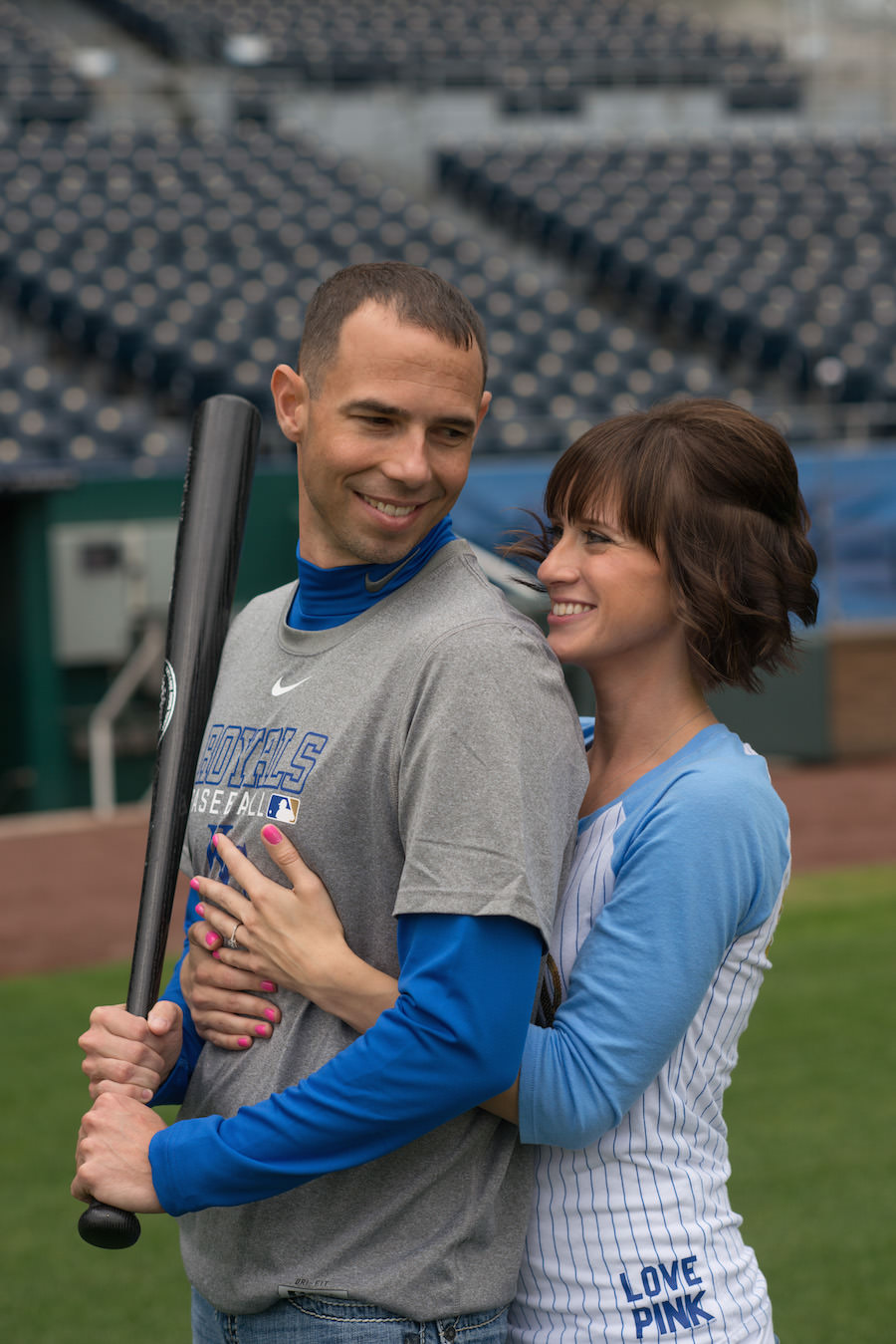 kansas-city-royals-kauffman-stadium-engagement-photos-salt-and-pine-photo