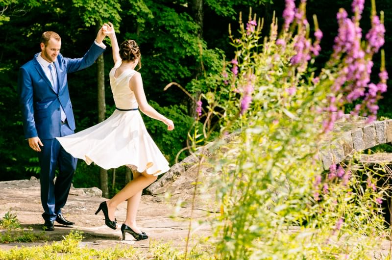 Image for Emily and Adrian’s Buttermilk Falls Inn Summer Wedding