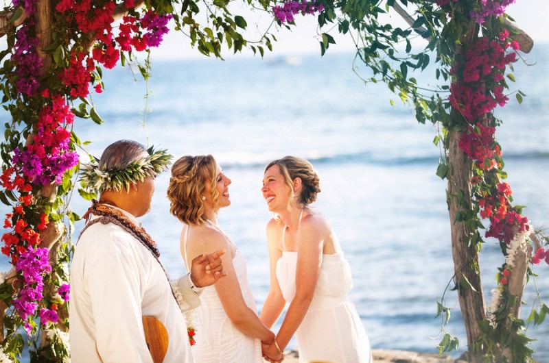 Image for Valerie and Jessi’s Oceanfront Destination Wedding in Maui