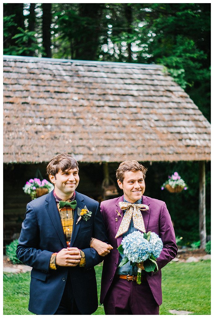 grooms-walking-down-aisle-together-kayla-coleman-photography