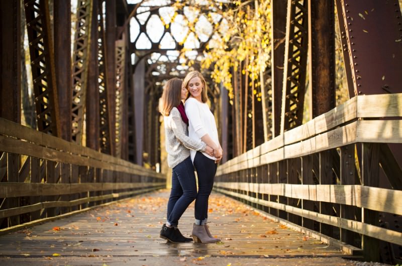 Image for Dana and Alisha’s College Campus Engagement Shoot
