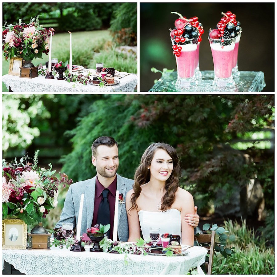 Decadent JewelToned Dessert Wedding Inspiration Shoot Love Inc. Mag