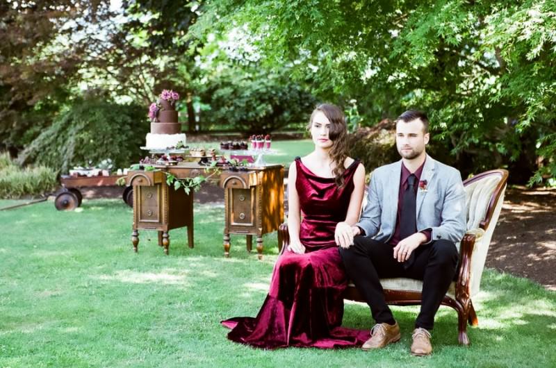 Image for Decadent Jewel-Toned Dessert Wedding Inspiration Shoot