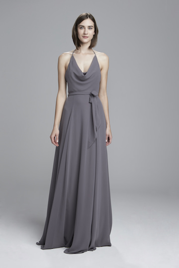 Daryn Graphite Amsale Bridesmaid Dress