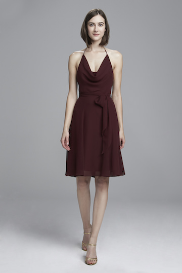 Doria Red Amsale Bridesmaid Dress