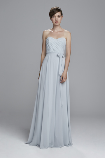 Jaycie Light Blue Amsale Bridesmaid Dress