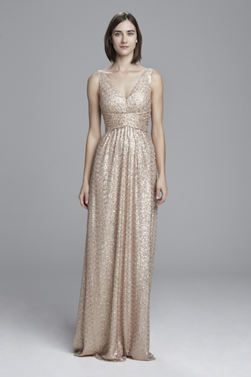 Solange Rose Gold Amsale Bridesmaid Dress