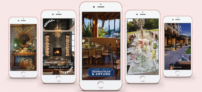 Snapchat Geo Filters for Weddings