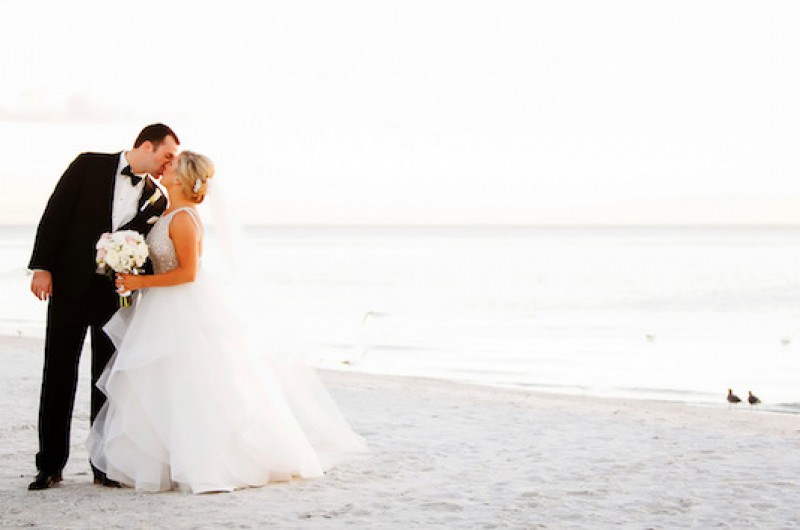 Image for Emily and Bret’s Glamorous Beach Wedding