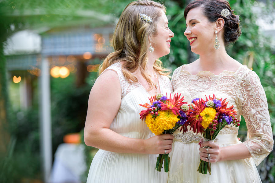 Brightly Colored Bridal Bouquets