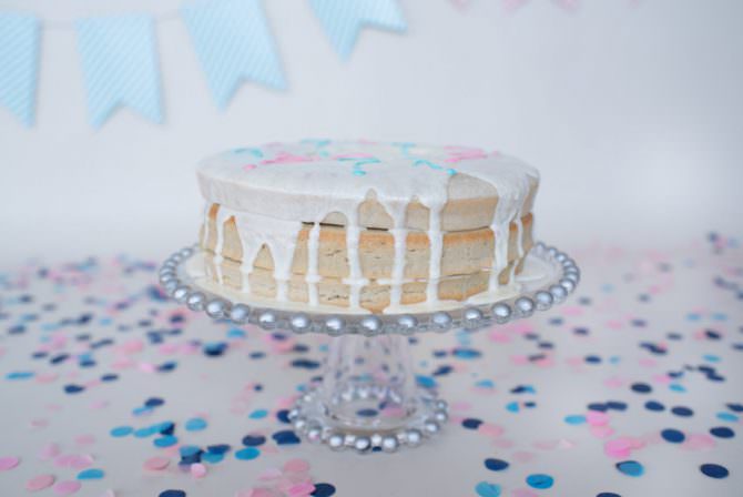 An Adorably Creative Dog Cake Smash Gender Reveal