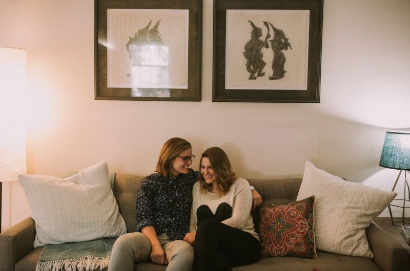 Image for Emma and Katie’s Lifestyle Engagement Session in Downtown Atlanta