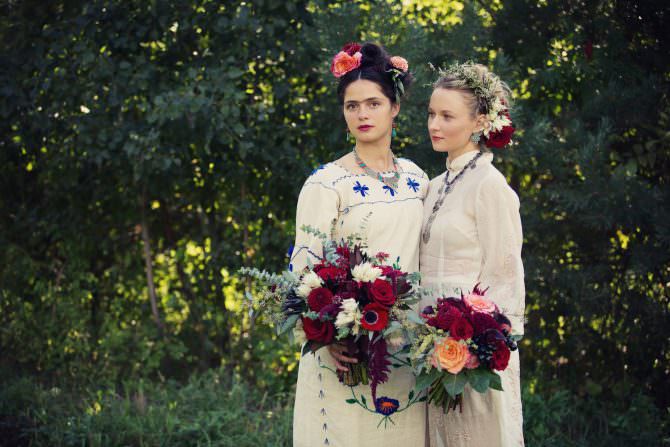 A Vibrant, Vintage Styled Shoot Inspired by Frida Kahlo