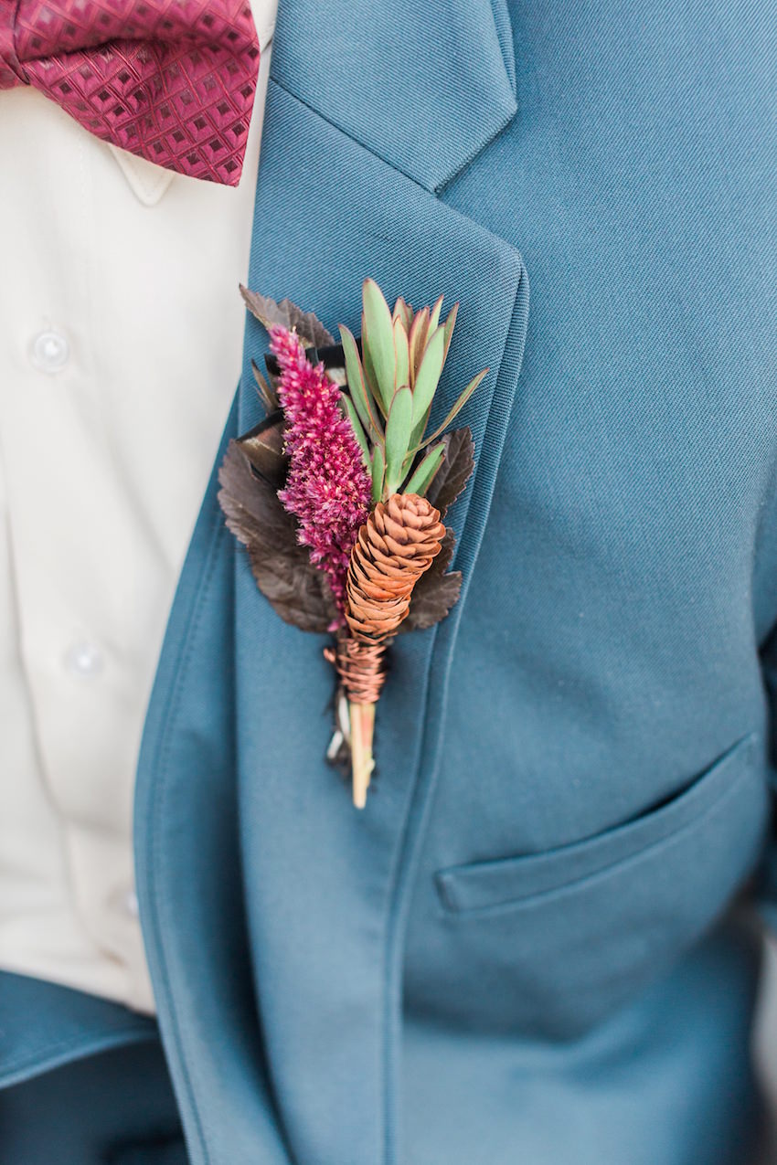 Pinecone Boutonniere