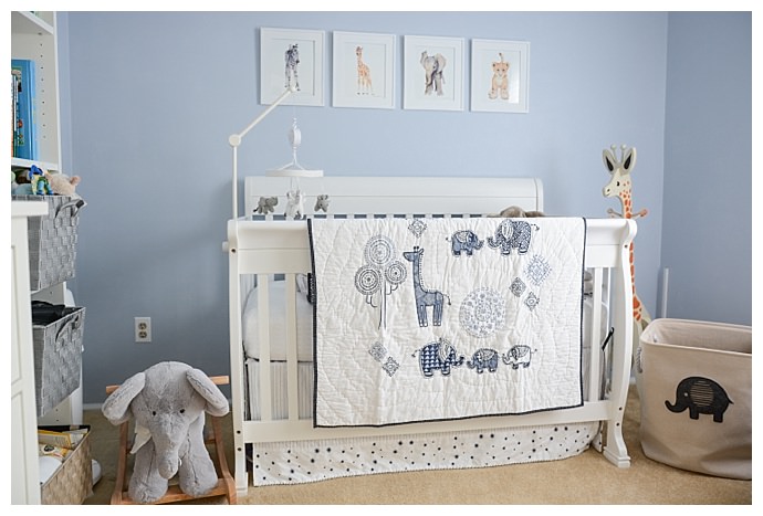 Boy nursery hot sale elephant theme