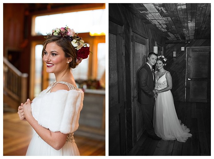 bridal-flower-crown-fur-wedding-wrap-tiffany-chapman-photography