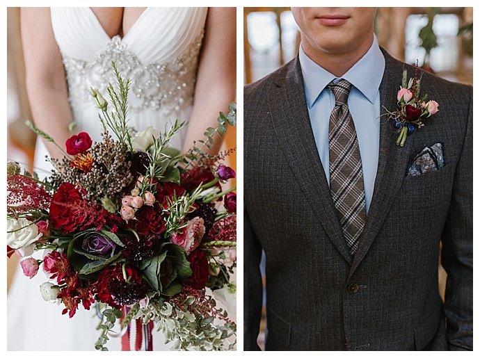 rustic-red-bouquet-boutonniere-tiffany-chapman-photography