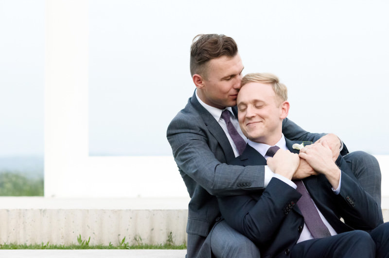 Image for Jeff and Joel’s Trendy Texas Wedding with Geometric Details