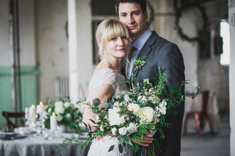 Image for Timeless Green and Gray Wedding Inspiration with Lush Details