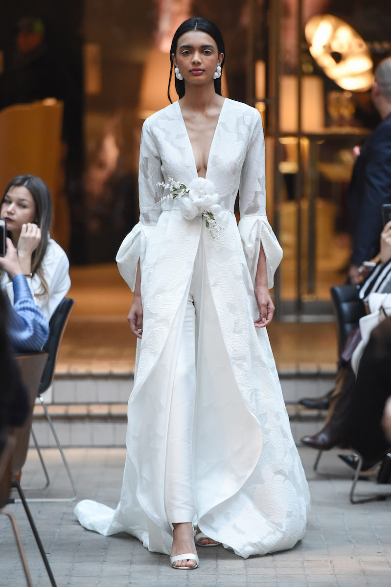 8 Stunning Pantsuits From Spring 2018 Bridal Fashion Week