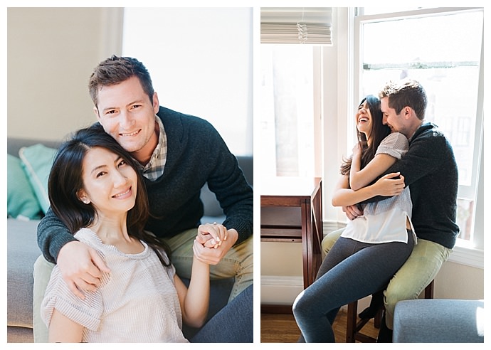 at-home-engagement-shoot-stella-yang-photography