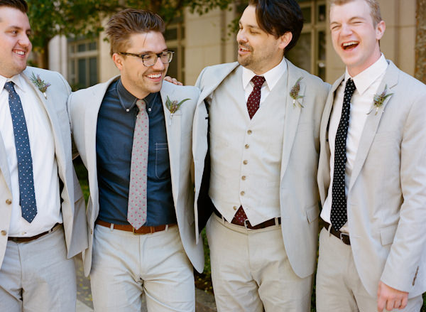 8 Wedding Parties Who Nailed The Mismatched Suit Style Trend