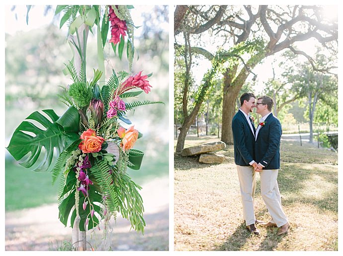 monstera-leaf-wedding-decor-paige-vaughn-photography