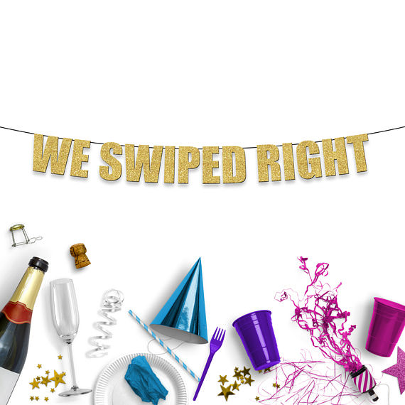 we-swiped-right-engagement-party-banner