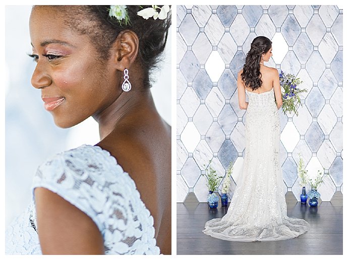 Winter Wedding with Two Gorgeous Gowns - Aisle Society