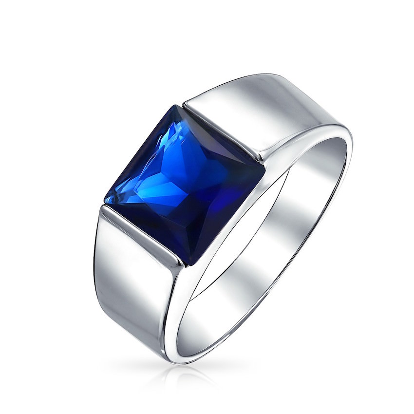 rings with blue sapphire