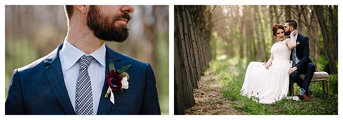 navy-wedding-suit-with-crimson-colored-boutonniere-carnefix-photography