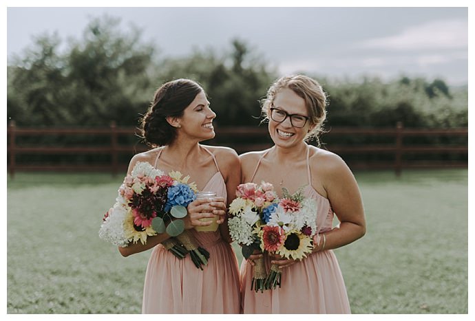 sunflower-bridesmaids-bouquets-autumn-harrison-photography